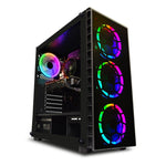 كمبيوتر الألعاب الصيفي (2023) AMD Ryzen 5600 4.4 جيجا هرتز، 16 جيجا بايت رام، 1 تيرابايت SSD، RTX 4070 12 جيجا بايت، مراوح RGB كاملة