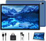 2022 Tablet 10 Inch Oangcc Octa Core Tablets 4GB RAM,64GB ROM WiFi Phablet- Blue