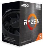 معالج كمبيوتر AMD رايزن 5 5600G سداسي النواة مع 12 مسار وبطاقة رسومات راديون جرافيكس