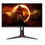 شاشه AOC شاشة قيمنق 144HZ منحنية متوافقة مع G-Sync و FREESYNC PREMIUM لمعدل تحديث عالي لا يقل عن 120 هرتز ولوحة IPS مع حامل قابل للتعديل