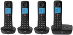 تلفون ثابت لاسلكي من BT الأساسي مع خاصية حظر المكالمات - رباعي 