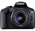 كاميرا Canon 2000D من نوع EOS DSLR مع عدسة EF-S 18-55 Mm F / 3.5-5.6 III & EF 75-300 Mm F / 4-5.6 III 