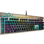 كيبورد كورسير K100 ضوئي ميكانيكي  - بألوان RGB ومفاتيح OPX ، باللون الأسود