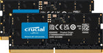 كروشال ذاكرة وصول عشوائي للكمبيوتر سعة 16 جيجابايت (2×8) DDR5 سرعة  4800 ميجا هرتز CL40، أسود