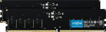 ذاكرة وصول عشوائي كروشال 64 جيجابايت (2 × 32 جيجابايت) DDR5 4800 ميجا هرتز CL40، ذاكرة سطح المكتب، أسود