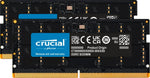 كروشال ذاكرة وصول عشوائي للكمبيوتر سعة 64 جيجابايت (2×32) DDR5 سرعة  4800 ميجا هرتز CL40، أسود