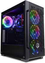 CyberpowerPC Wyvern Gaming PC - Intel Core i5-10400F, Nvidia RTX 2060 6GB, 16GB RAM, 240GB SSD, 1TB HDD, 550W 80+ PSU, Wi-Fi, Win10