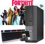 تجميعة ألعاب من ديل اوبتي بليكس لأجل Fortnite، معالج انتل I7 2600، ذاكرة 16 جيجا، هارد 240SSD+1TB HDD، جيرافيكس GTX 1030 سعة 2 جيجا، ويندوز 10 برو، مع لوحة مفاتيح الألعاب و ماوس