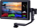 كاميرا DSLR طراز FEELWORLD FW568 مقاس 5.5 بوصة مراقبة مجال الفيديو ذروة التركيز مساعدة صغيرة عالية الدقة 1920x1080 IPS مع 4K HDMI 8.4V DC إخراج الإدخال يشمل ذراع الإمالة 