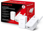 راوتر لاسلكي محمول Mercusys AV1000 Gigabit Powerline Starter Kit ، سرعة نقل البيانات تصل إلى 1000 ميجابت في الثانية ، القضاء على مناطق WiFi الميتة ، مع تمديد WiFi بسرعة 300 ميجابت في الثانية ، لا يلزم التكوين (MP510 KIT)