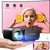 Mini Projector, Glisogo Wifi Bluetooth Portable Projector, Support 1080P Full HD 6000 Lux Video Projector Projectors Glisogo 