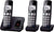 Panasonic KX-TGE723 Big Button DECT Cordless Telephone with Nuisance Call Blocker & Digital Answering Machine (Trio Handset Pack) - Black Mobile Phones Panasonic 