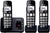 Panasonic KX-TGE723 Big Button DECT Cordless Telephone with Nuisance Call Blocker & Digital Answering Machine (Trio Handset Pack) - Black Mobile Phones Panasonic 