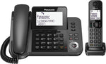 باناسونيك هاتف لاسلكي وسلكي للمكتب المنزلي  KX-TGF320 حظر المكالمات المزعجة - أسود