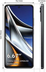 هاتف بوكو X4 برو 5G ، شريحتين ، 6 جيجا رام ، 128 جيجا ، ليزر أسود مع شاومي