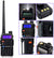 Retevis RT5R Walkie Talkie Professional, Dual Band Long Range 2 Way Radio with USB Charger, 15Km Range (Black, 2Pcs) Phone Retevis 