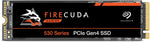 Seagate FireCuda 530 هاردسك داخلي 1 تيرا الجيل الرابع M.2 PCIe، سرعة نقل تصل إلى 7،300 ميجابايت / ثانية، 3D TLC NAND، متوافق مع بلايستيشن 5 