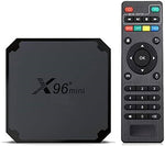 صندوق تلفاز X96 ميني 2 جيجا 16 جيجا اندرويد 7.0 الجيل الخامس تلفزيون 2.4 جيجاهيرتز 5 جيجاهيرتز ثنائي واي فاي 4 كيه أملوجيك  S905W4