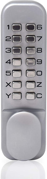قفل Yale P-DL02-SC ، زر ضغط مطلي بالكروم ومقبض وظيفة الفتح للمباني التجارية أو الاستخدام المنزلي الخاص مع اكثر من 8000 شيفرة 